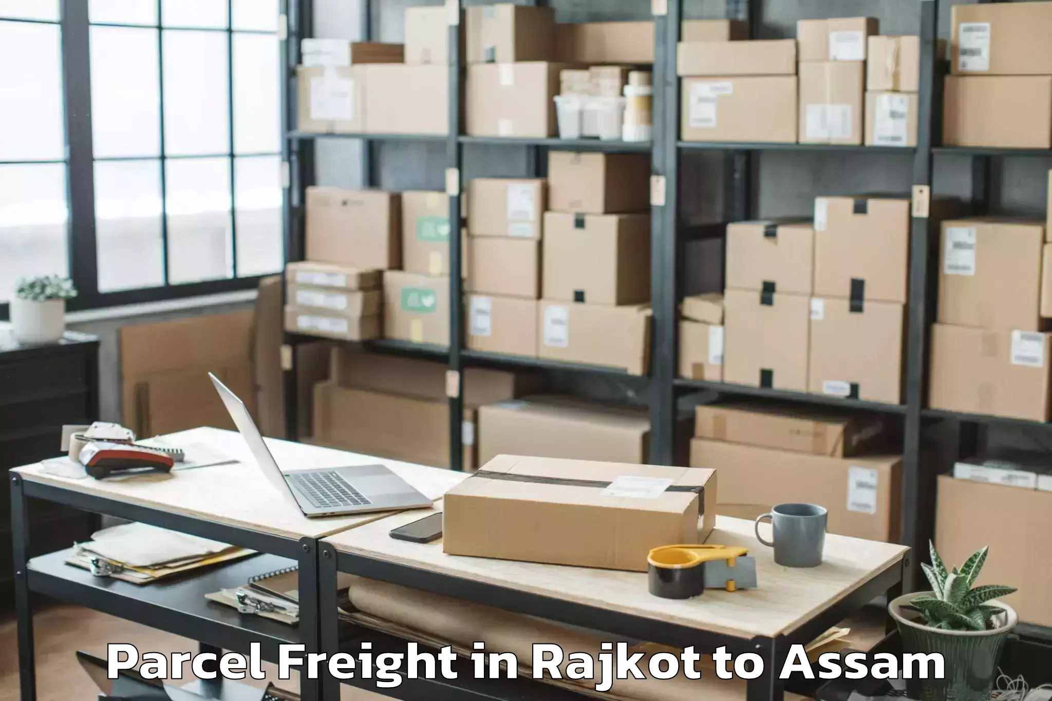 Comprehensive Rajkot to Rangia Pt Parcel Freight